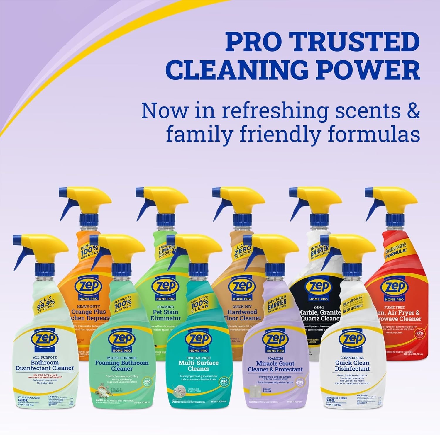 Zep Home Pro Foaming Grout Cleaner & Protectant, 32 Fl. OZ Tile Deep Clean Spray
