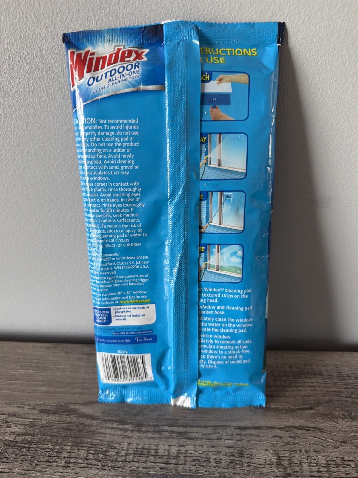 Windex Outdoor Refill Cleaning Pad Windows 1 Pk 2 Pads Discontinued NOS New