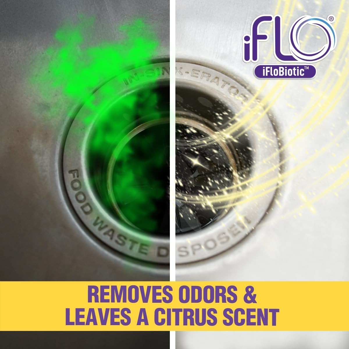 Foaming Garbage Disposal Cleaner Pods – 6 Pack Citrus Freshness & Odor Removal