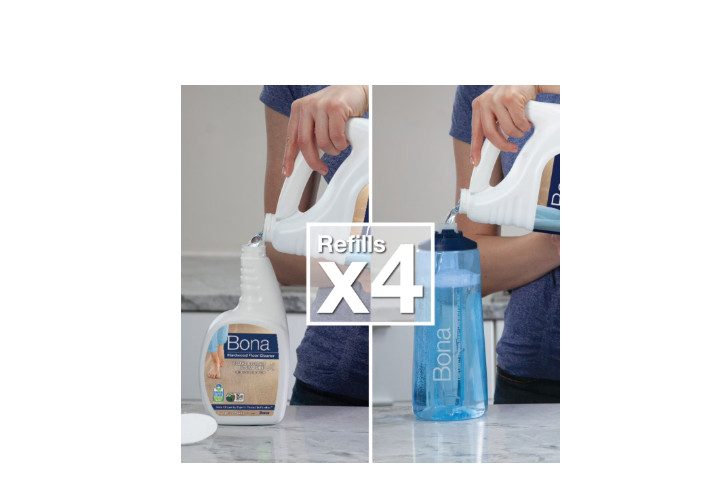 Hardwood Floor Cleaning Solution Refill Unscented 128 fl oz Multi-Surface
