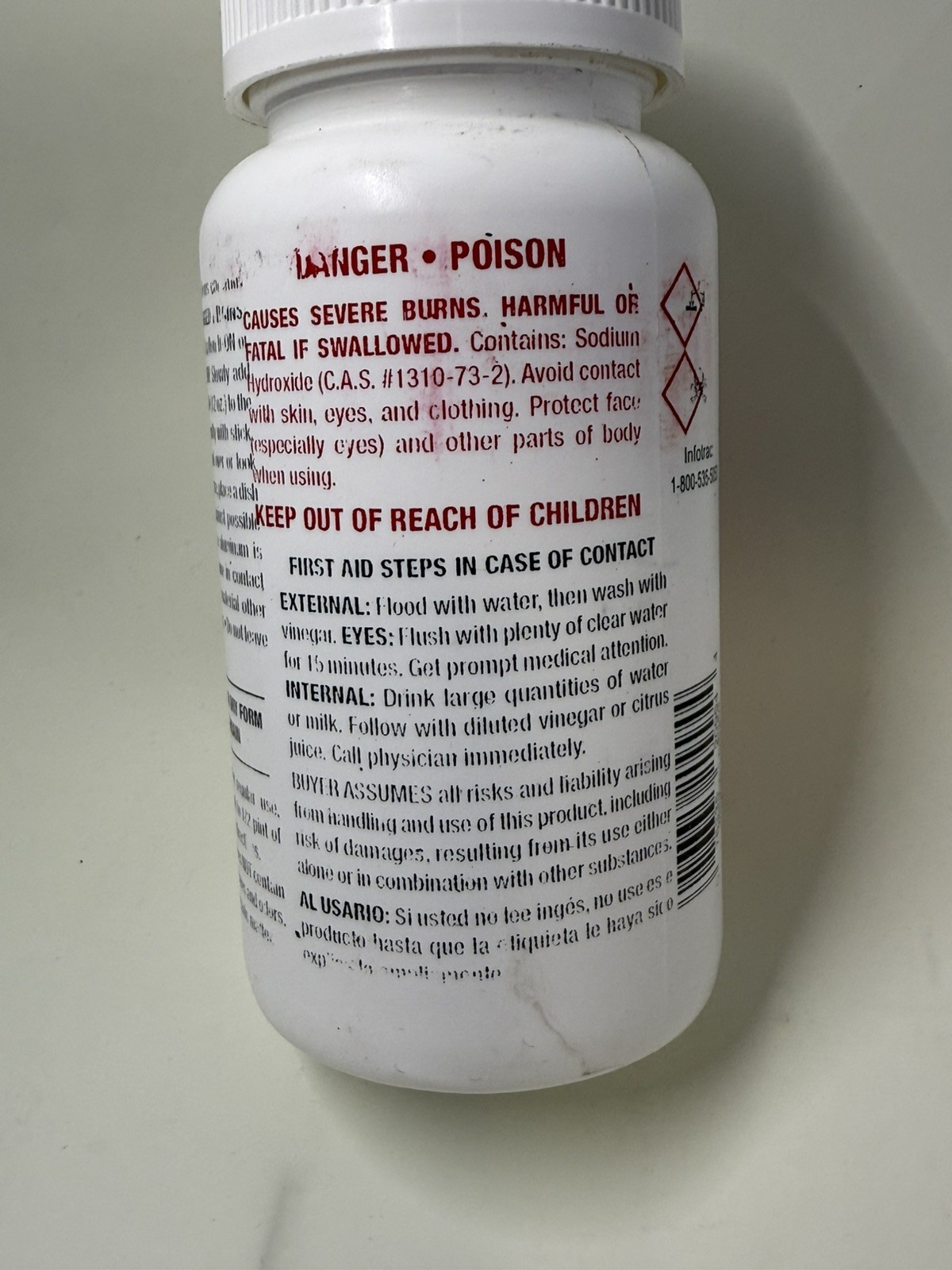 Mule-Kick Waste Pipe Cleaner Flakes Prevents Drain Stoppages Remover Made In USA
