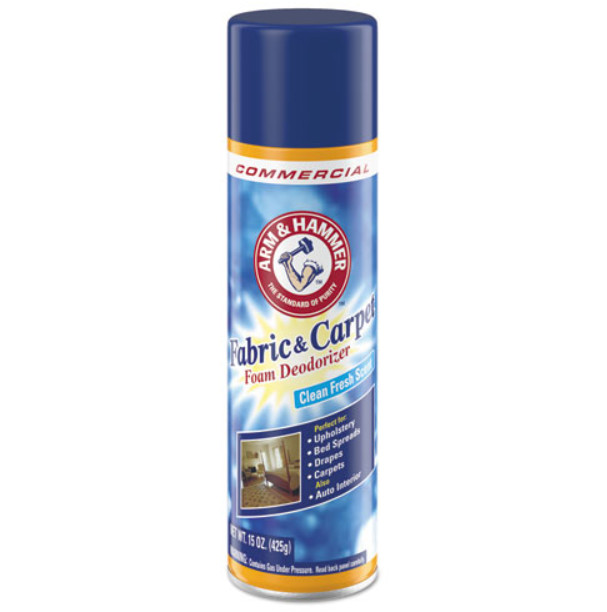 Arm & Hamme Fabric and Carpet Foam Deodorizer, Fresh, 15 oz Aerosol Spray