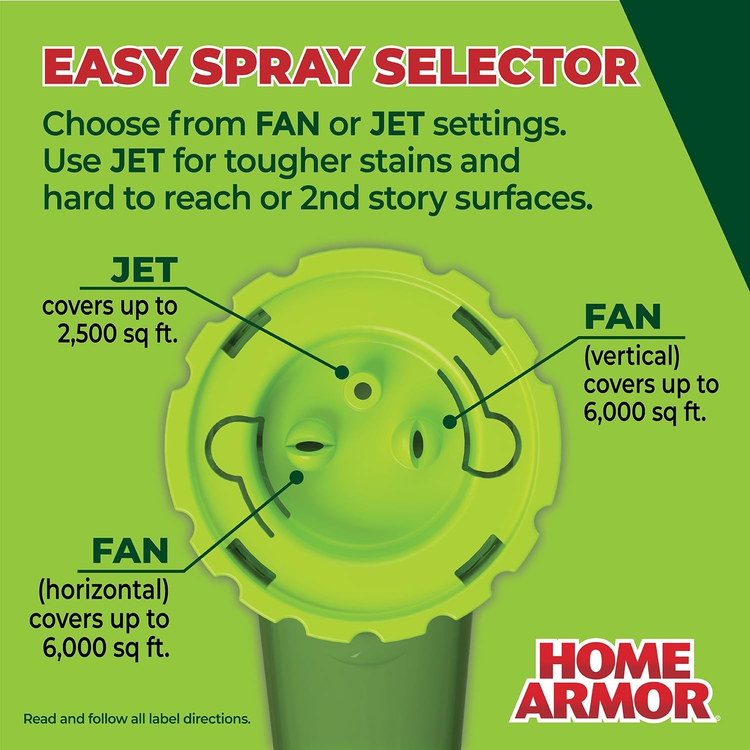 Home Armor Power Clean Wand Outdoor Cleaning System Blasts Mold Mildew Algae