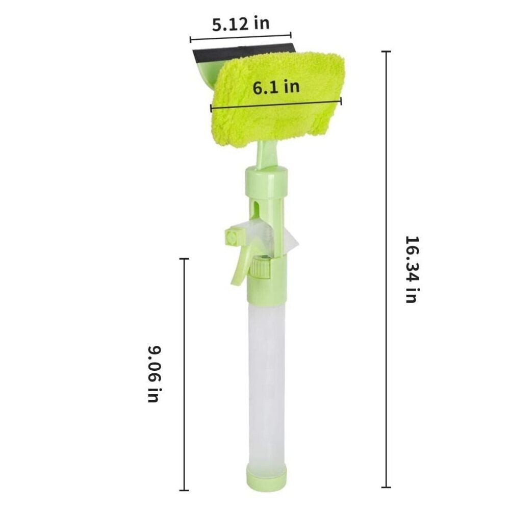 Windshield Cleaner W/Microfiber Cloth and Spray Bottle Car Window Cleaning Tool