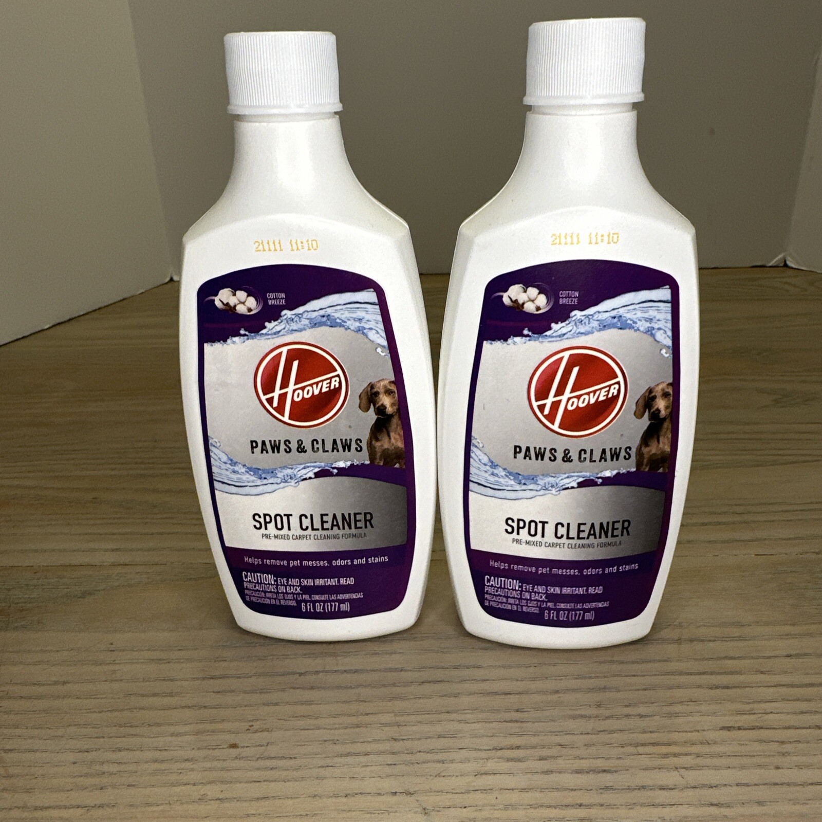 Lot Of 2 Hoover Paws & Claws Spot Cleaner Carpet Cleaning Formula 6 oz NEW