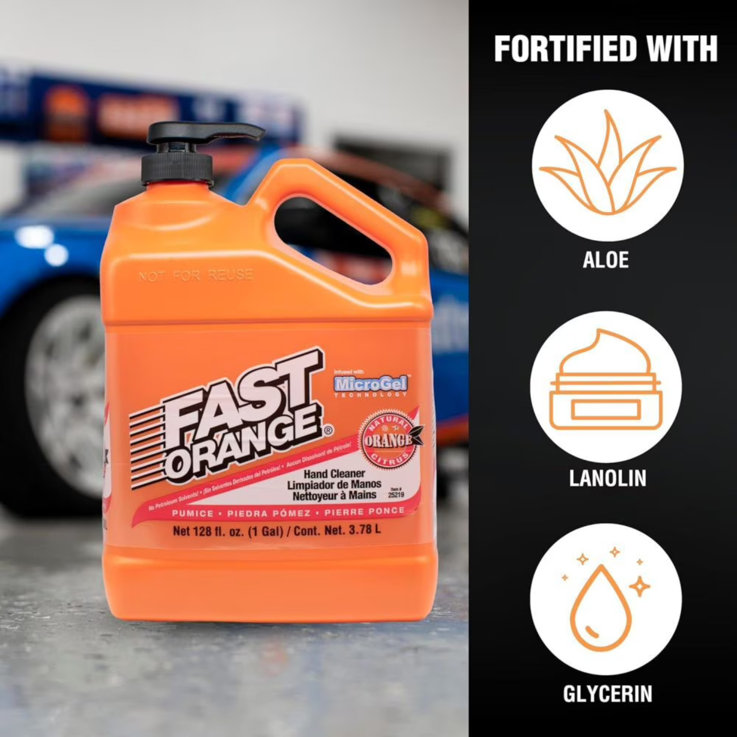 ( 4 pack ) Fast Orange Pumice Hand Cleaner, 1 Gallon Orange Scented – 25219