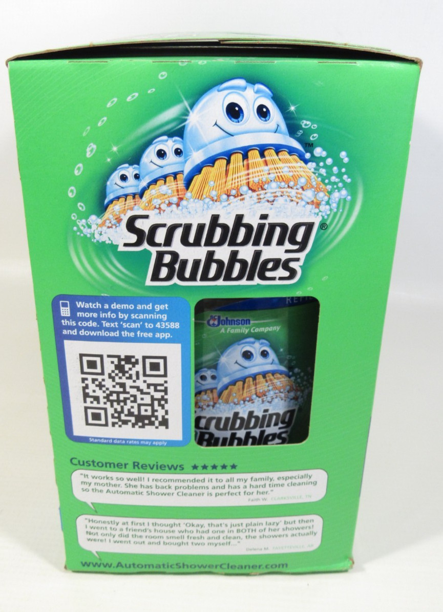 NEW Scrubbing Bubbles Automatic Shower Cleaner Bathroom 2 Button Booster Set Kit