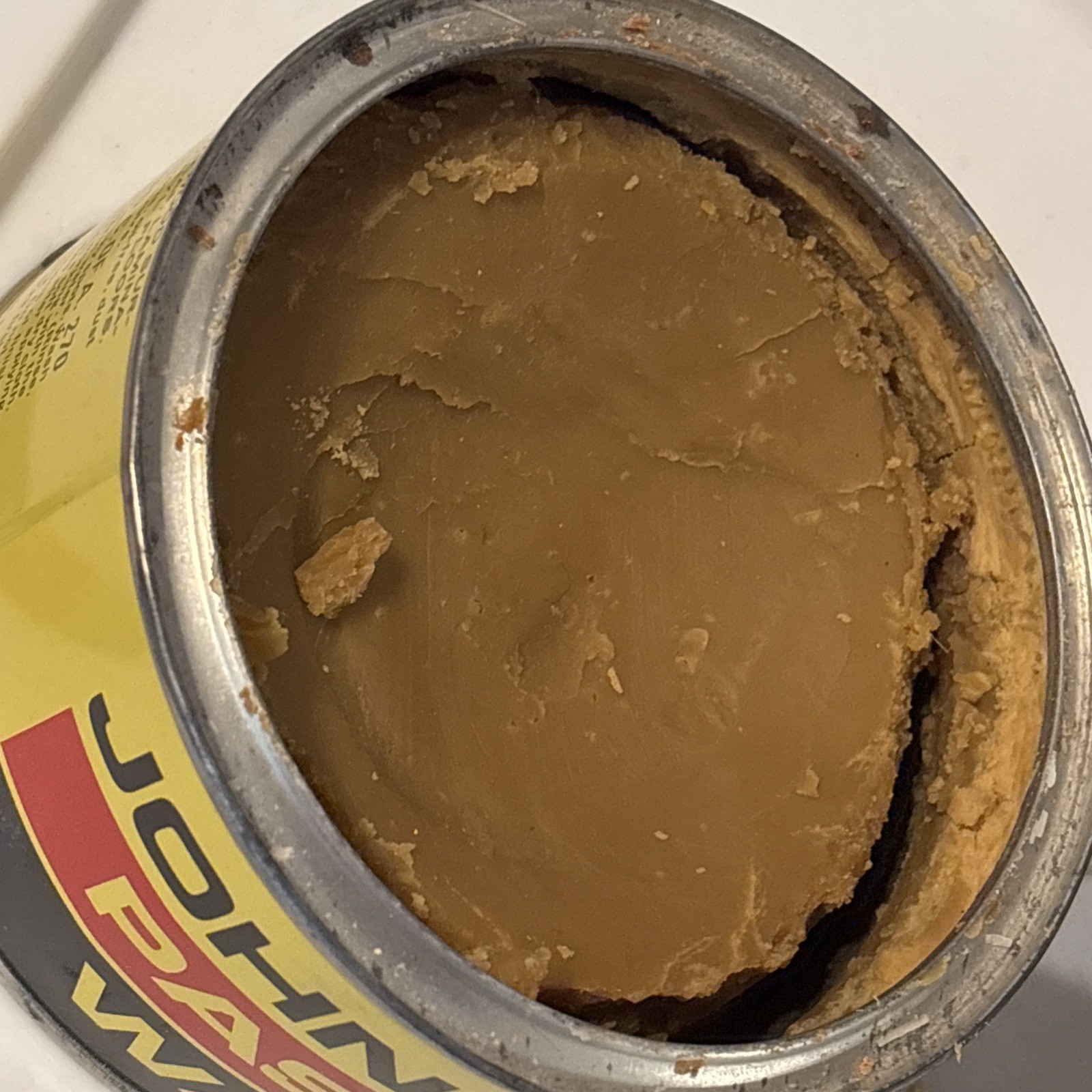 Vintage SC Johnson Wood Paste Wax 16 Oz Can Discontinued.