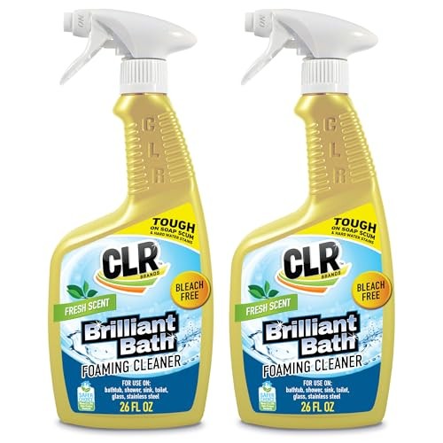 Brilliant Bath Foaming Bathroom Spray – For Use 26 Fl Oz (Pack of 2) Cleaner