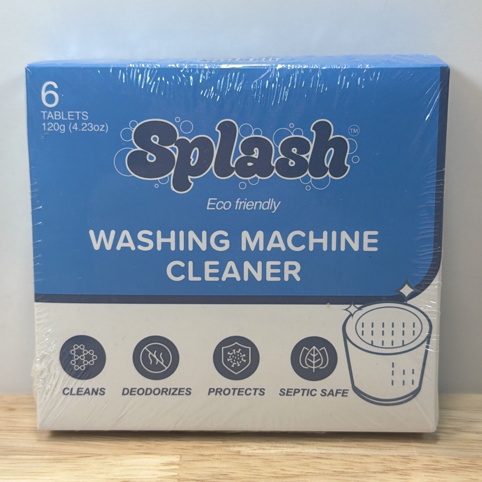 Splash Eco Friendly Washing Machine Cleaner Pack of 6 120g Tablets Safe Septic