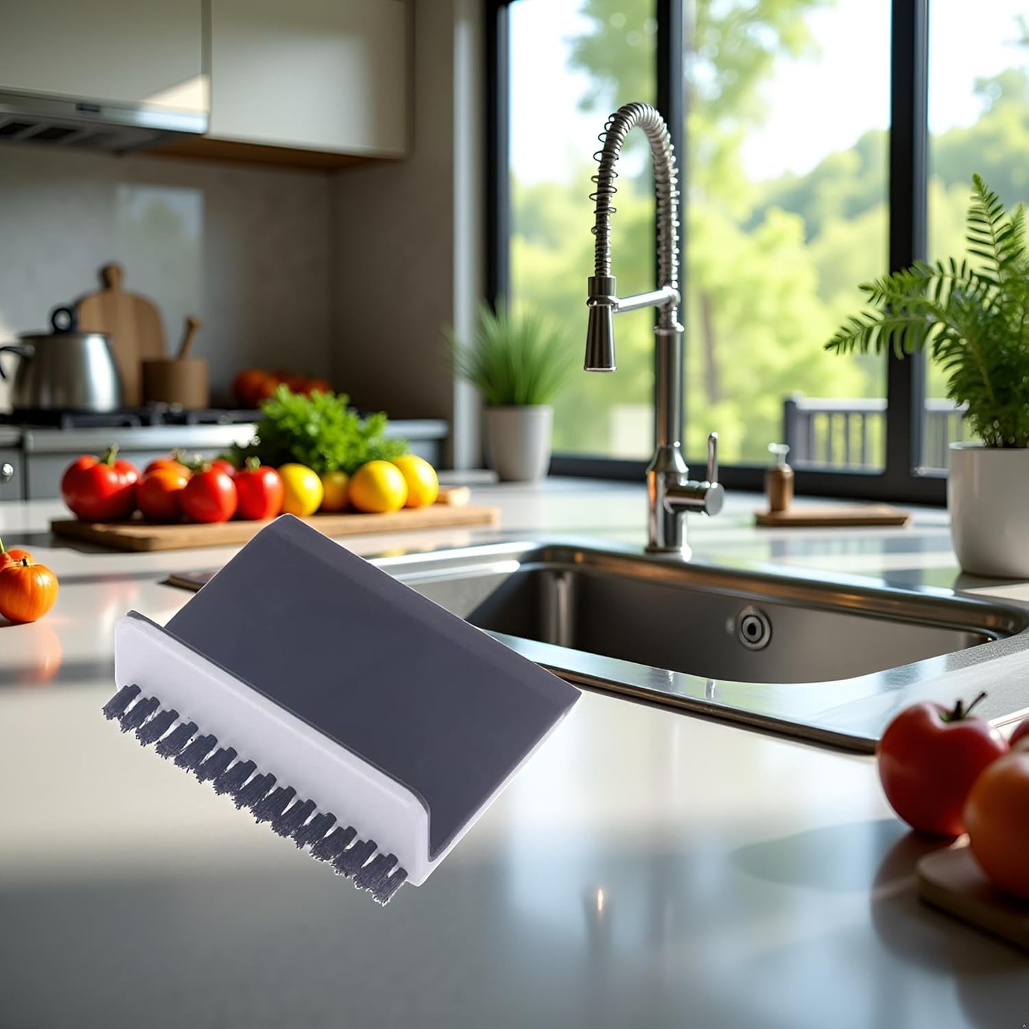 Sink Squeegee Cleaner Countertop Brush Wiper Vegetable Cleaning Brush Wiper H…