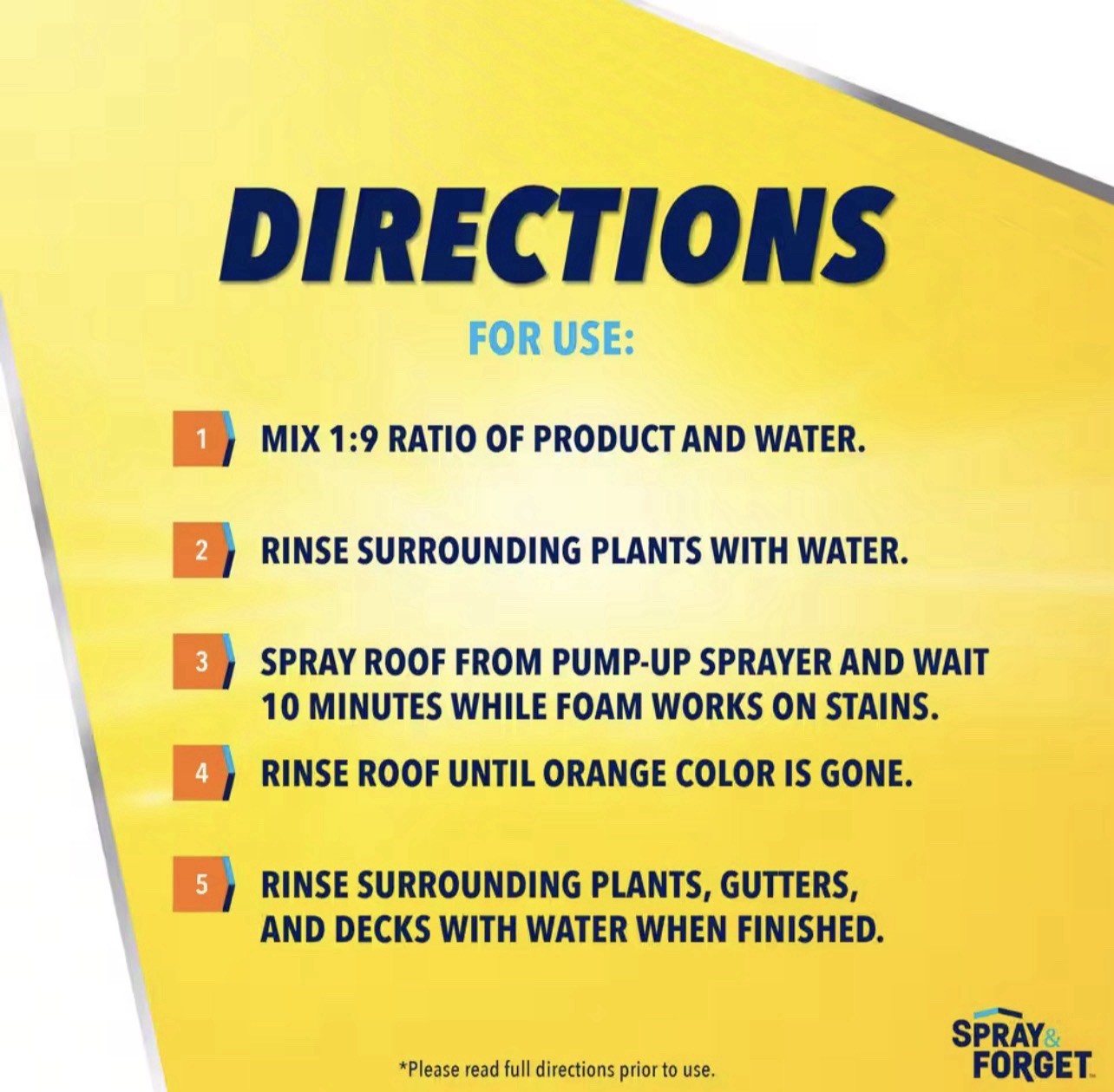 Spray & Forget 1 Gal. Revolutionary Roof Cleaner Concentrate