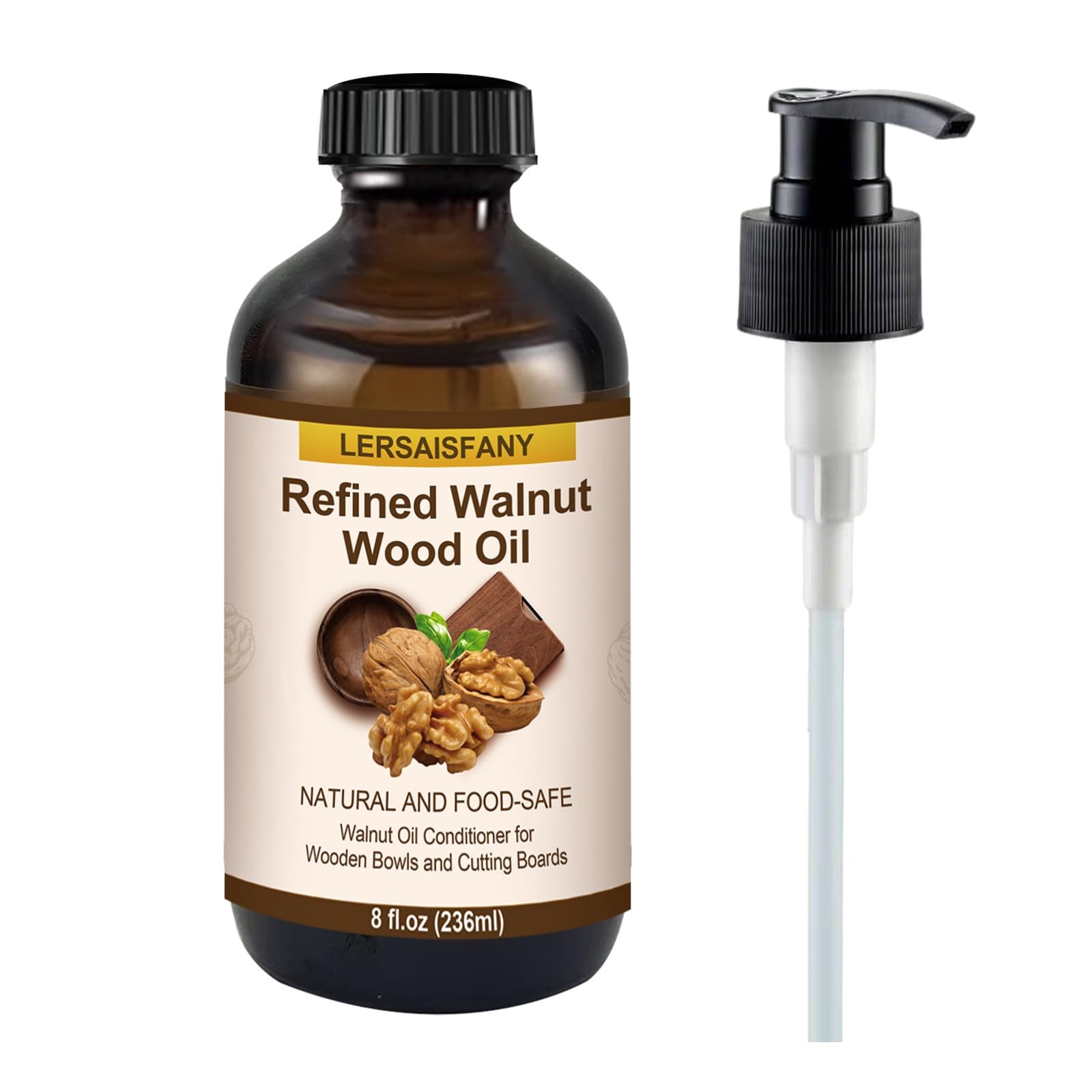 Walnut Wood Oil Bowl Conditioner, Walnut Oil for Wooden Cutting Board and Bow…