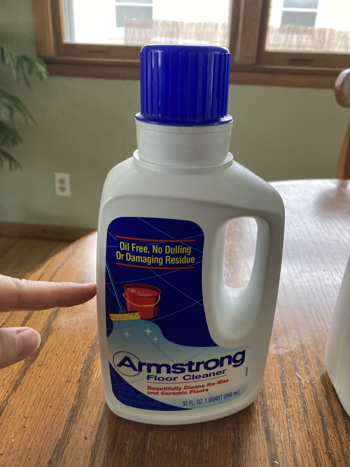 Armstrong Floor Cleaner No Wax Ceramic Oil free Vintage HTF set of 2 75% full