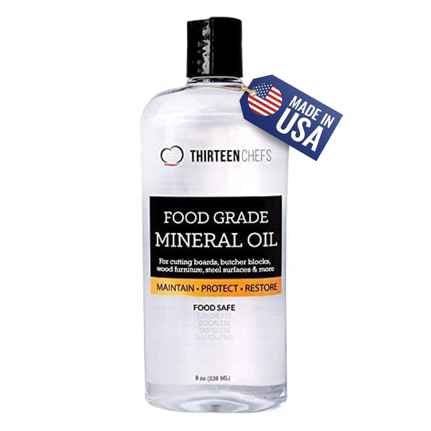 Mineral Oil 8 oz Food Grade Conditioner for Wood Cutting Board, Countertop &…