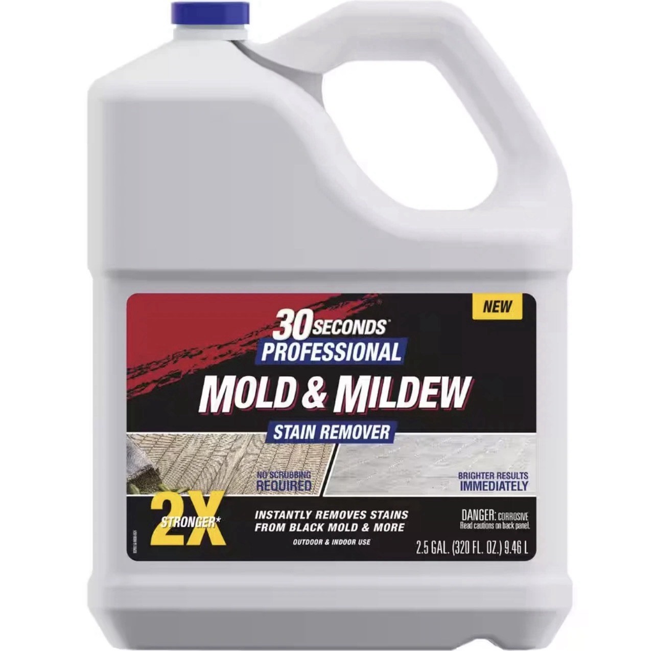 30 Seconds 2.5 gal Pro Outdoor Cleaner Mold & Mildew Stain Remover