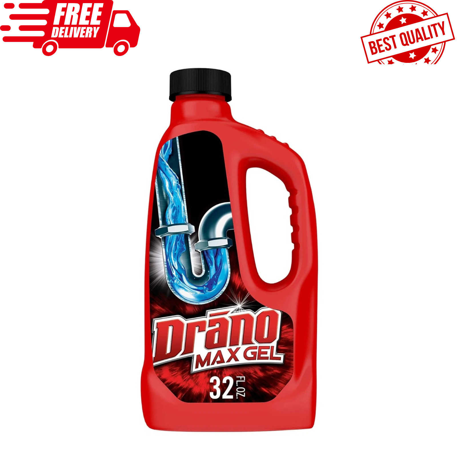 Drano Max Gel Drain Clog Remover and Cleaner for Shower or Sink Drains, Unclogs