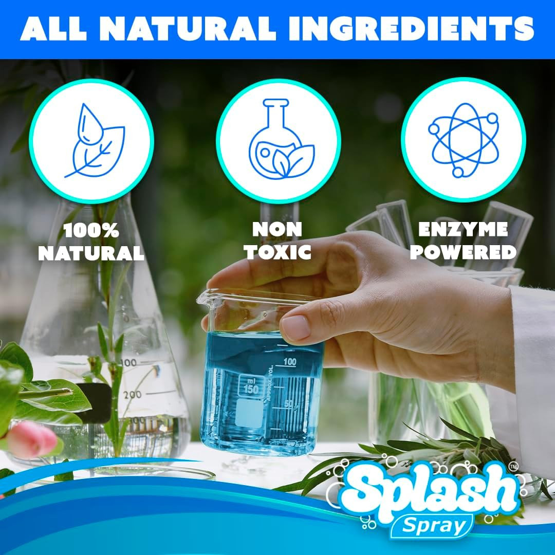 Splash Spray Multi-Purpose Cleaning Tablets – 5X Cleaning Tablets and Bottle Spr