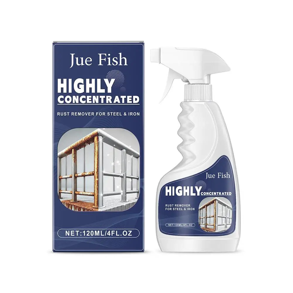 Industrial Rust Remover 120ml Highly Concentrated Fast Acting Steel Iron Cleaner
