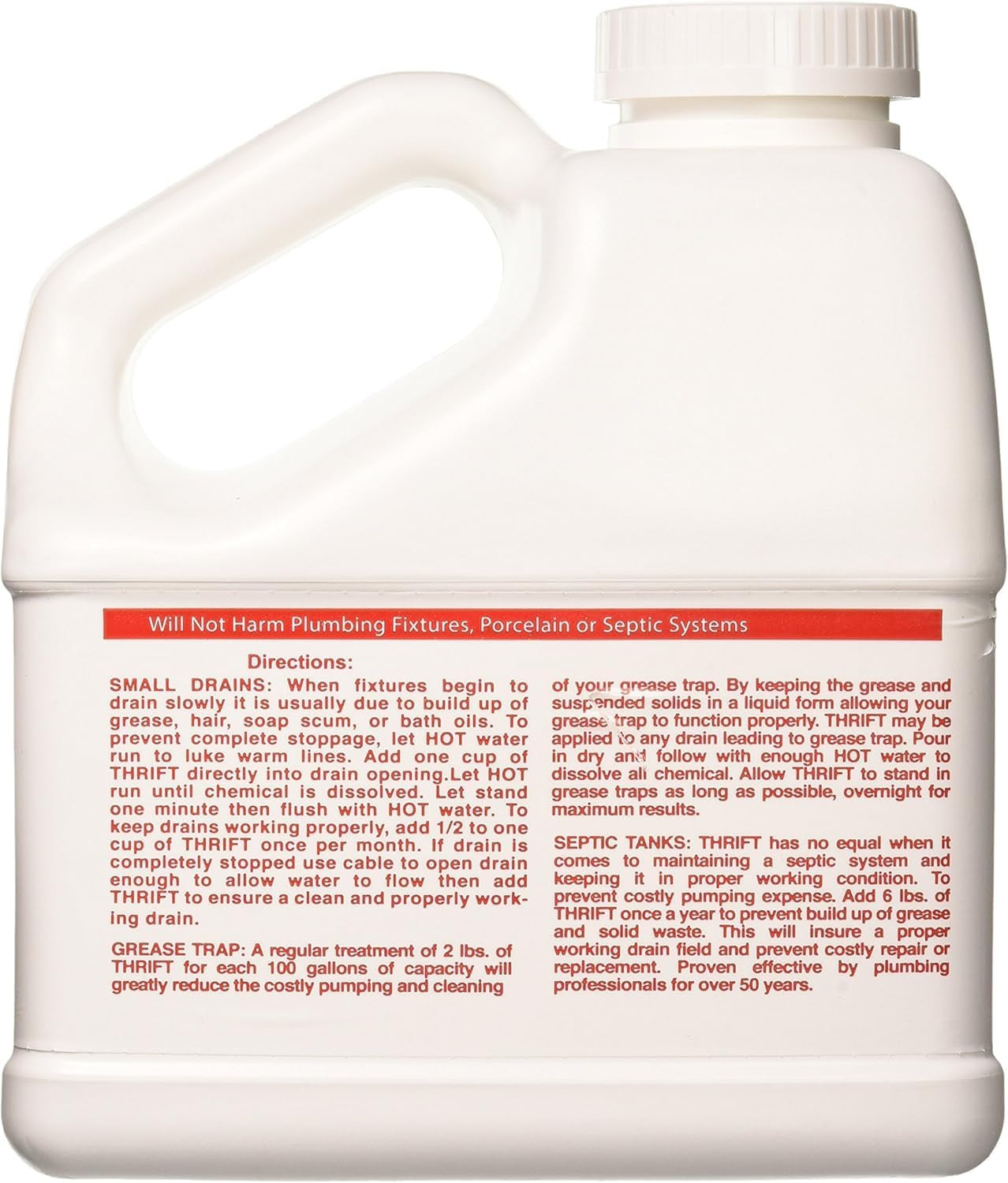Thrift 6 Lb Alkaline Granular Drain Cleaner – Powerful Clog Remover (1 Pack)