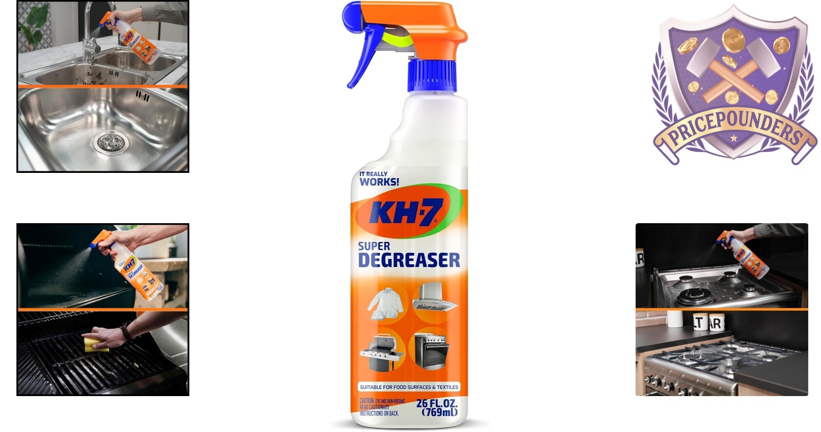 Heavy Duty Degreaser Liquid 26 oz Multi-Purpose Cleaner for Home & Vehicles