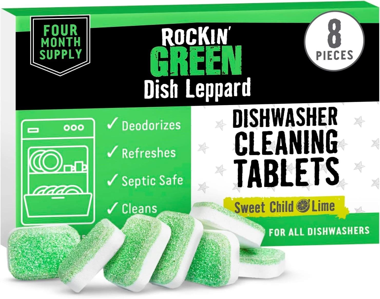Dishwasher Cleaner Tablets (8 Pack) – Septic Safe Dishwasher Cleaning Tablets Di