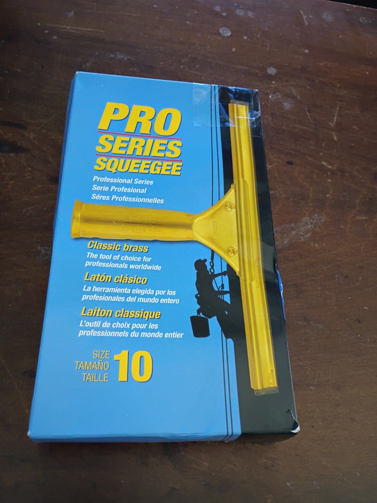 Ettore 10″ Profresional Series Brass Squeegee