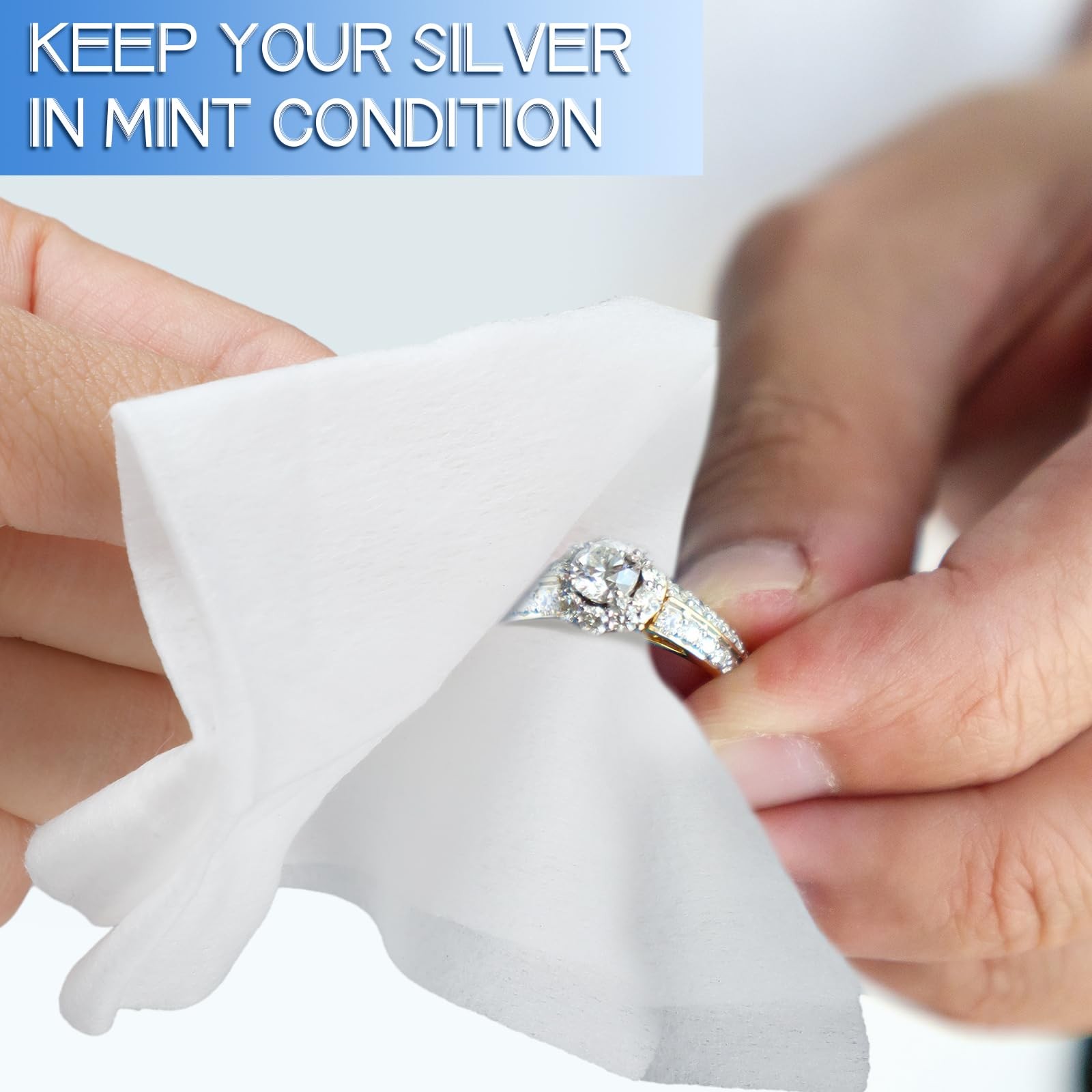 6 Pack/ 72 Pcs Silver Cleaner Wipes Silver Polish Jewelry Cleaner Cleaning Je…