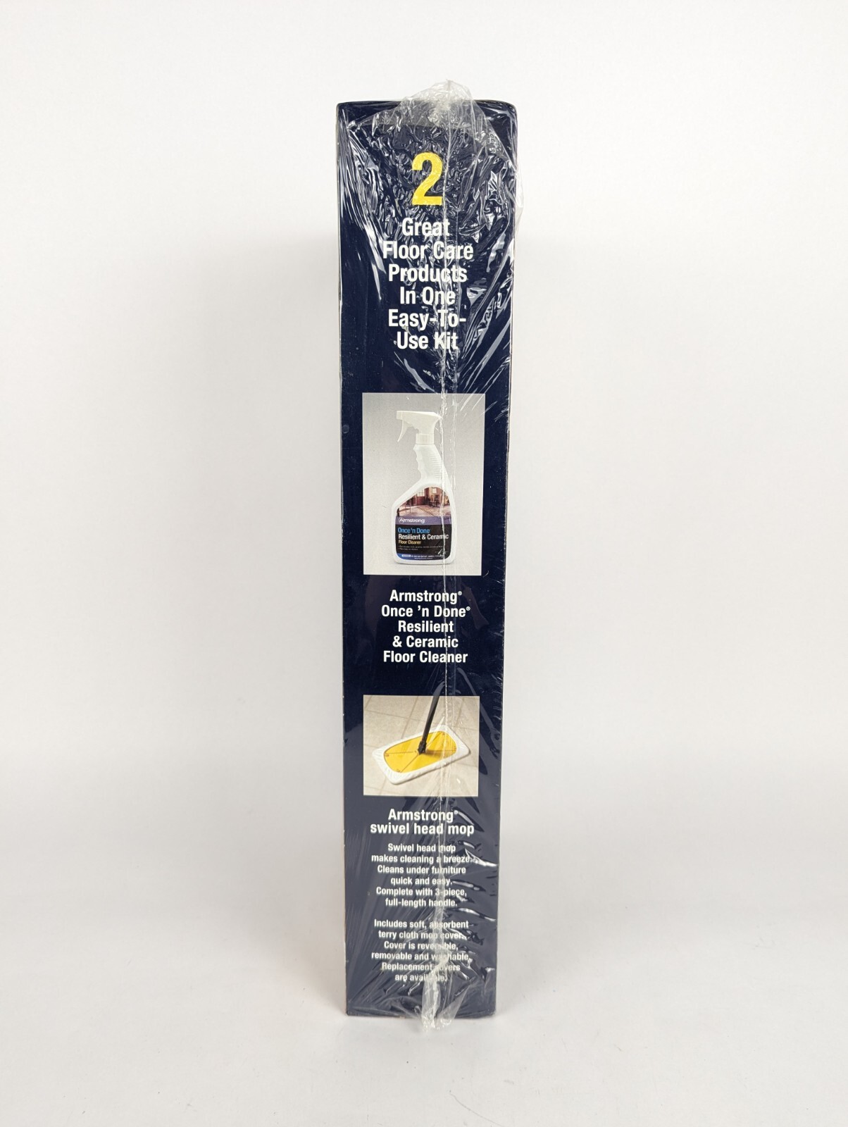 NEW Armstrong Once ‘n Done Resilient Ceramic Cleaning System Spray & Mop SEALED