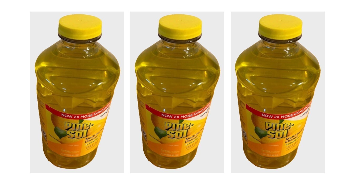 3 Pack Pine-Sol Multi-Surface Cleaner, Lemon Clean, 80 Oz, 3PK