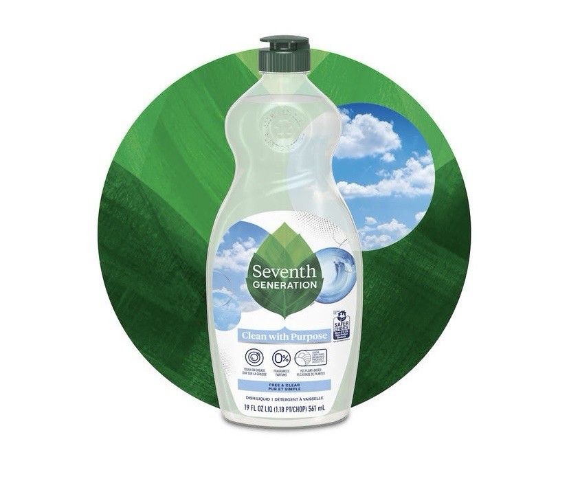 Seventh Generation Dish Soap Liquid Sense Free & Clear Sensitive Skin, 114 Fl Oz