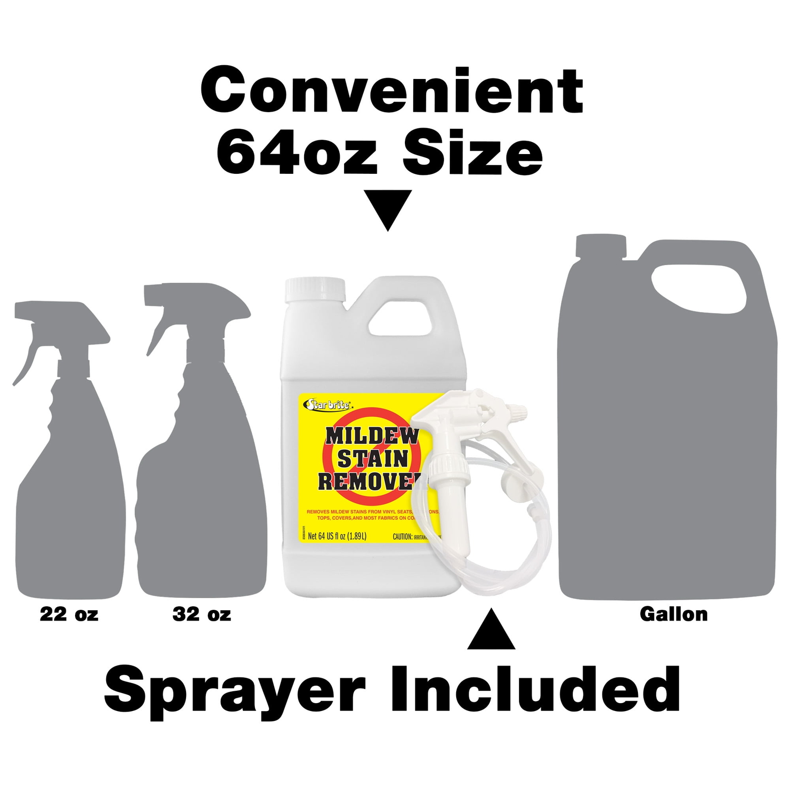 Star Brite Mold & Mildew Stain Remover + Cleaner, 64 oz