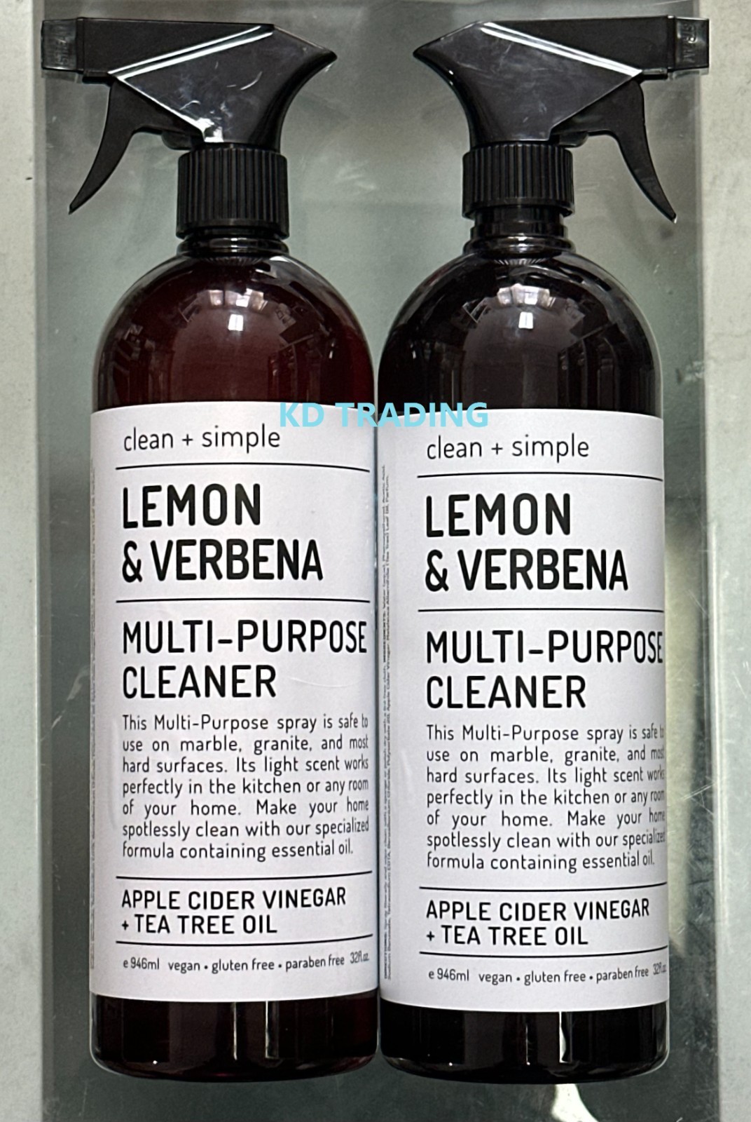 (2-Pk) CLEAN + SIMPLE ~ LEMON VERBENA Kitchen Refresher Cleaner Odor Deodorizer