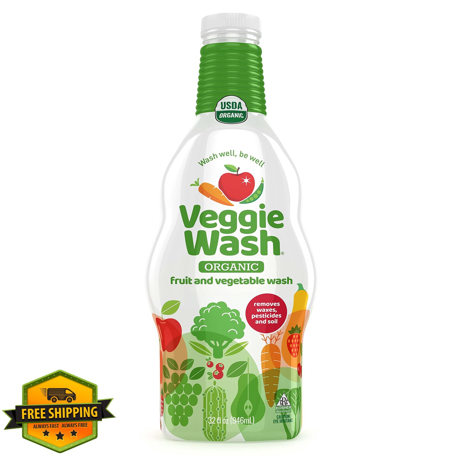 Veggie Wash Fruit Vegetable Soaker 32oz