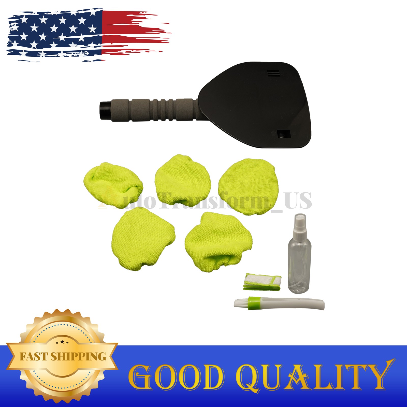 Windshield Cleaning Tool Kit Extendable Car Window Glass Wiper Cleaner Brush Pad