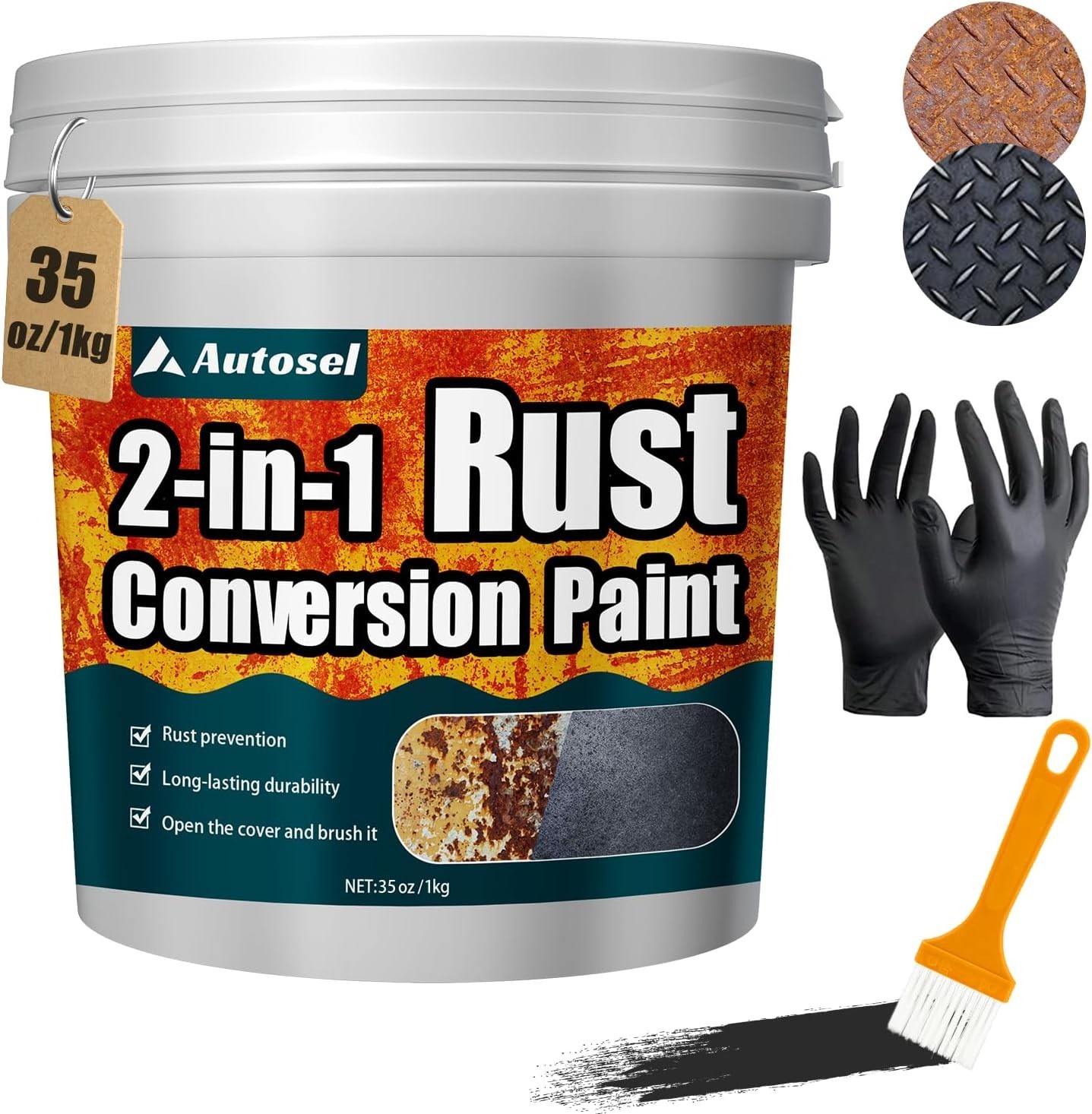 2 in 1 Rust Converter Primer 35oz Stops Rust Heat Resistant Coating Paint