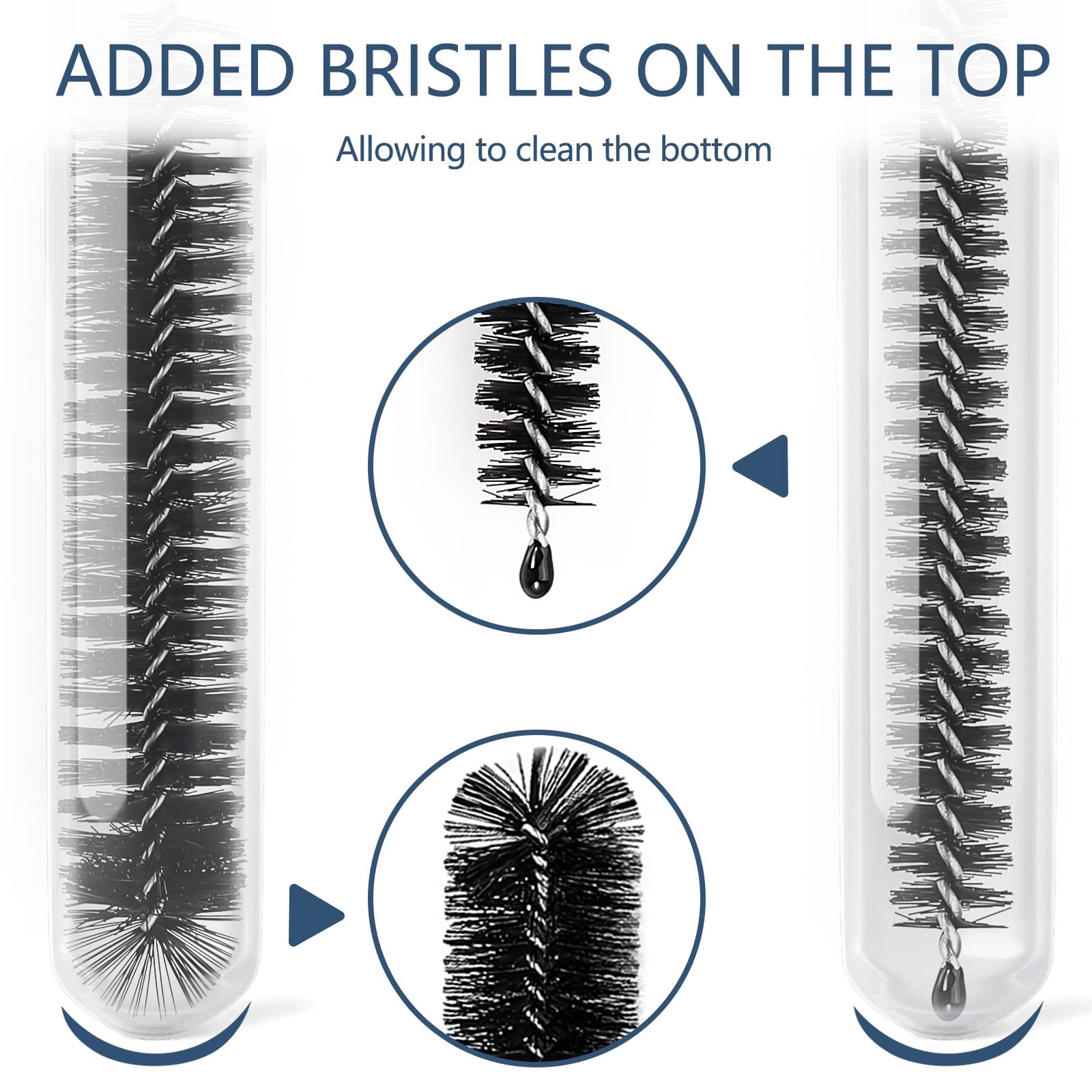 Straw Cleaner Brushes Sets, 12 Pieces 8.2 Inch Botthle Cleaning Brush and Nyl…