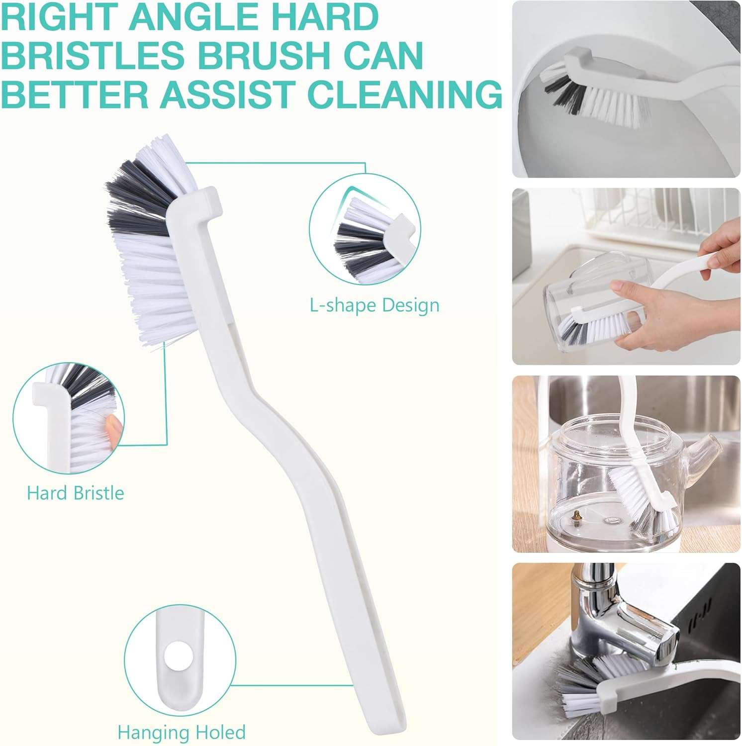 Crevice Cleaning Brush,12 Pcs Cleaning Supplies Cleaning Brush Tools,Hard Bri…
