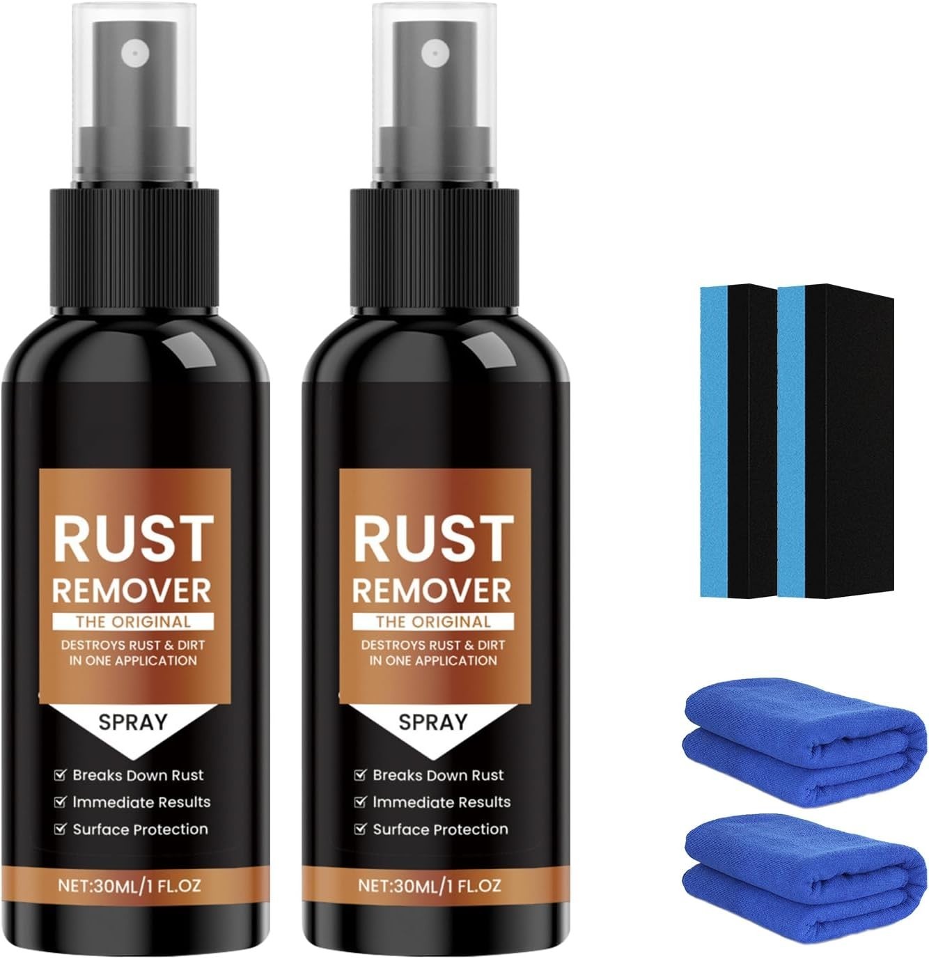 2PCS Nexa Rust Remover Spray, Rust Remover for Metal, Car Scratch Remover, Upgra