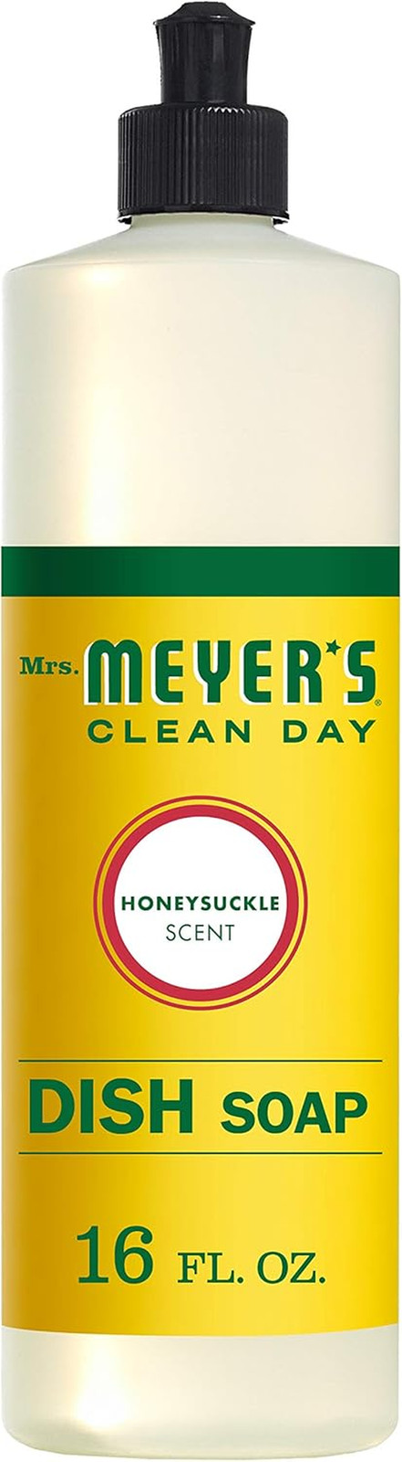 MRS. MEYER’S CLEAN DAY Liquid Dishwashing Soap, Honeysuckle, 16 Oz 1 Pack