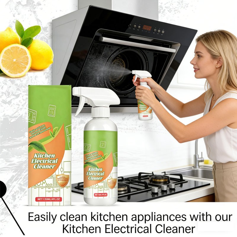 120ML Electrolyzed Ion Kitchen Cleaner Spray, Cleanse Kitchen Appliance Cleaner