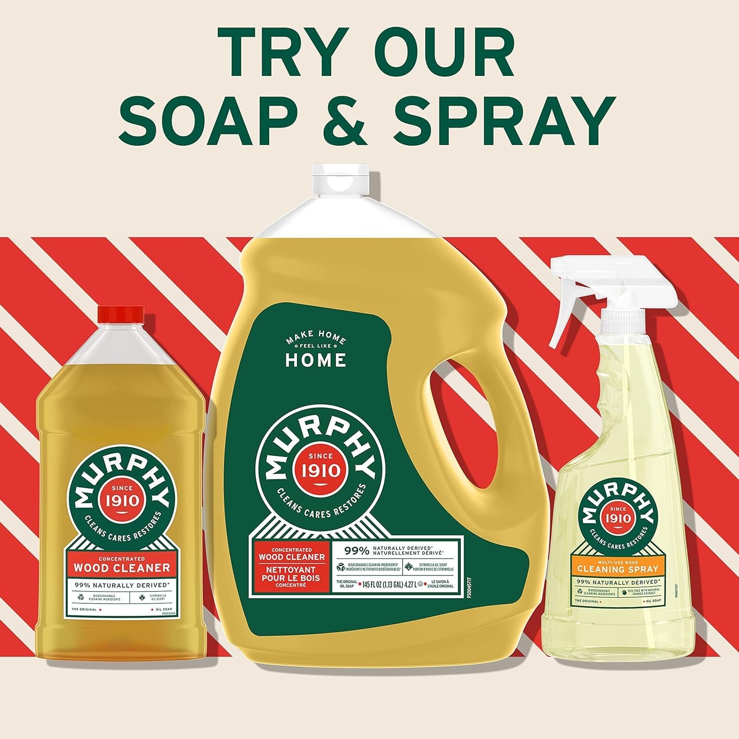 Citronella-Scented Murphy Oil Soap – 32 Oz Wood Cleaner, 98% Natural Ingredients