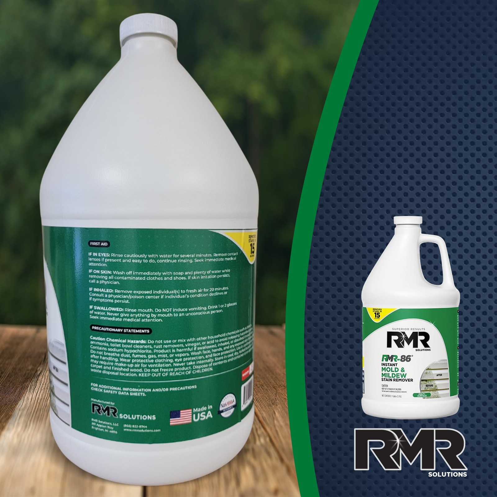 RMR-86 Instant Mold and Mildew Stain Remover Spray – Scrub Free Formula, 1…