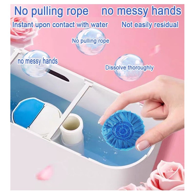 Toilet Cleaning Tablets – Deep Stain Removal&Long-Lasting Freshness,Ocean Fresh