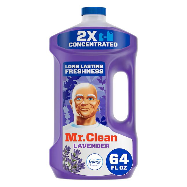 Mr. Clean 2X Concentrated Multi Surface Cleaner Febreze Lavender Grease 64 oz