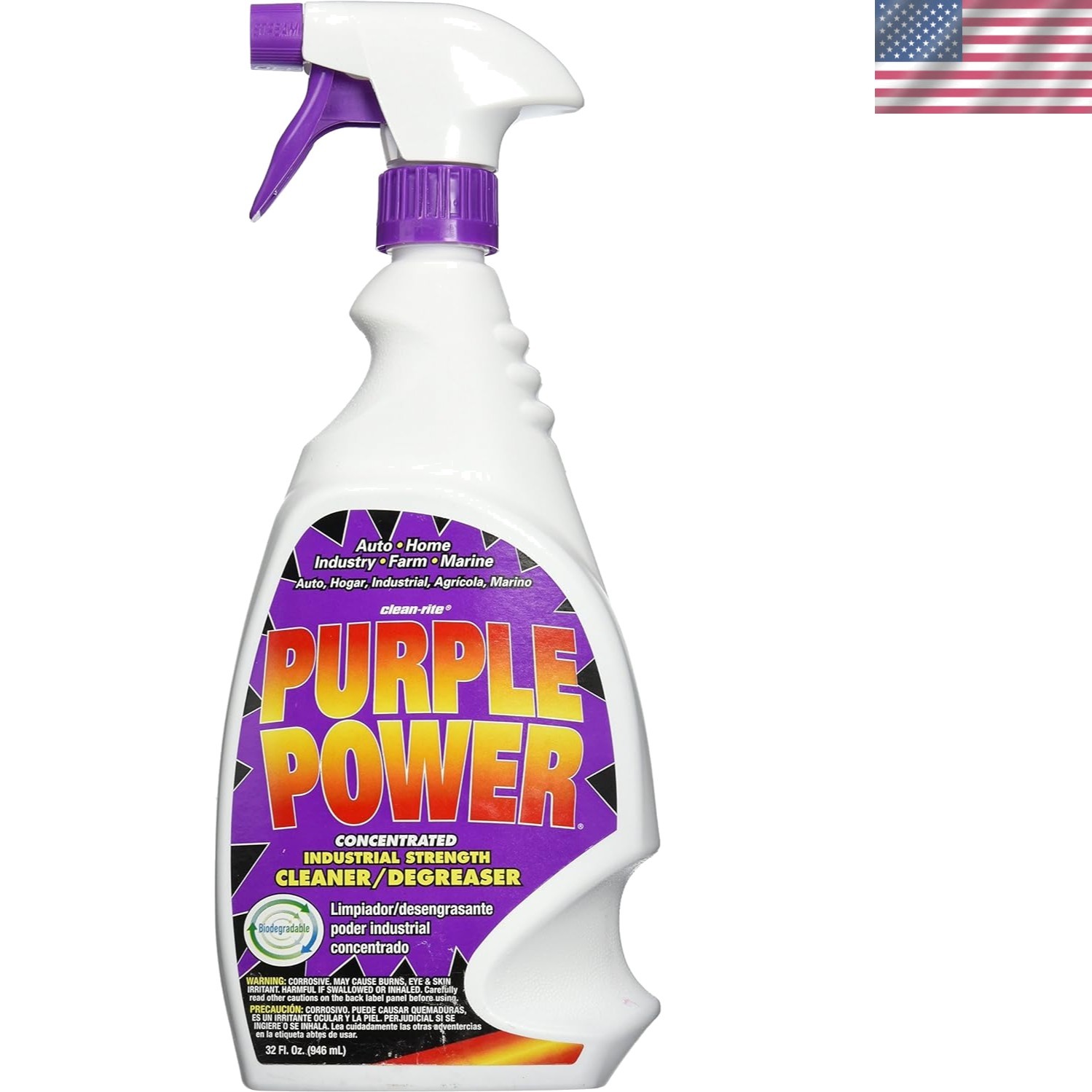 Purple Power 32oz Biodegradable Cleaner – Lavender Scent & Industrial Strength