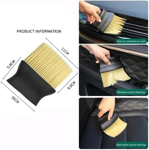 10pcs Auto Car Detailing Brush Set, Car Interior Cleaning Kit, For Car Interior
