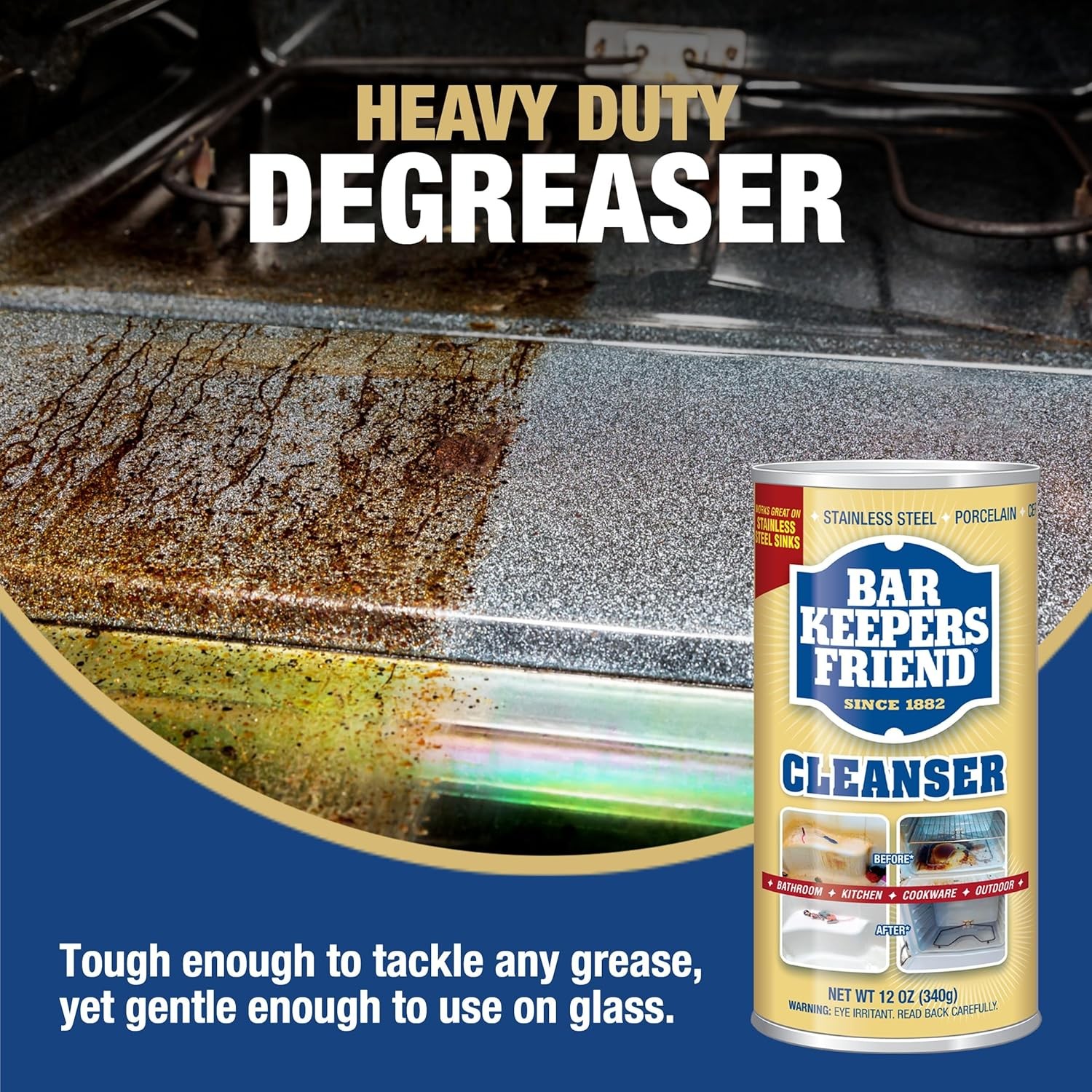 Bar Keepers Friend Powder Cleanser (2 x 12 oz) Multipurpose Cleaner