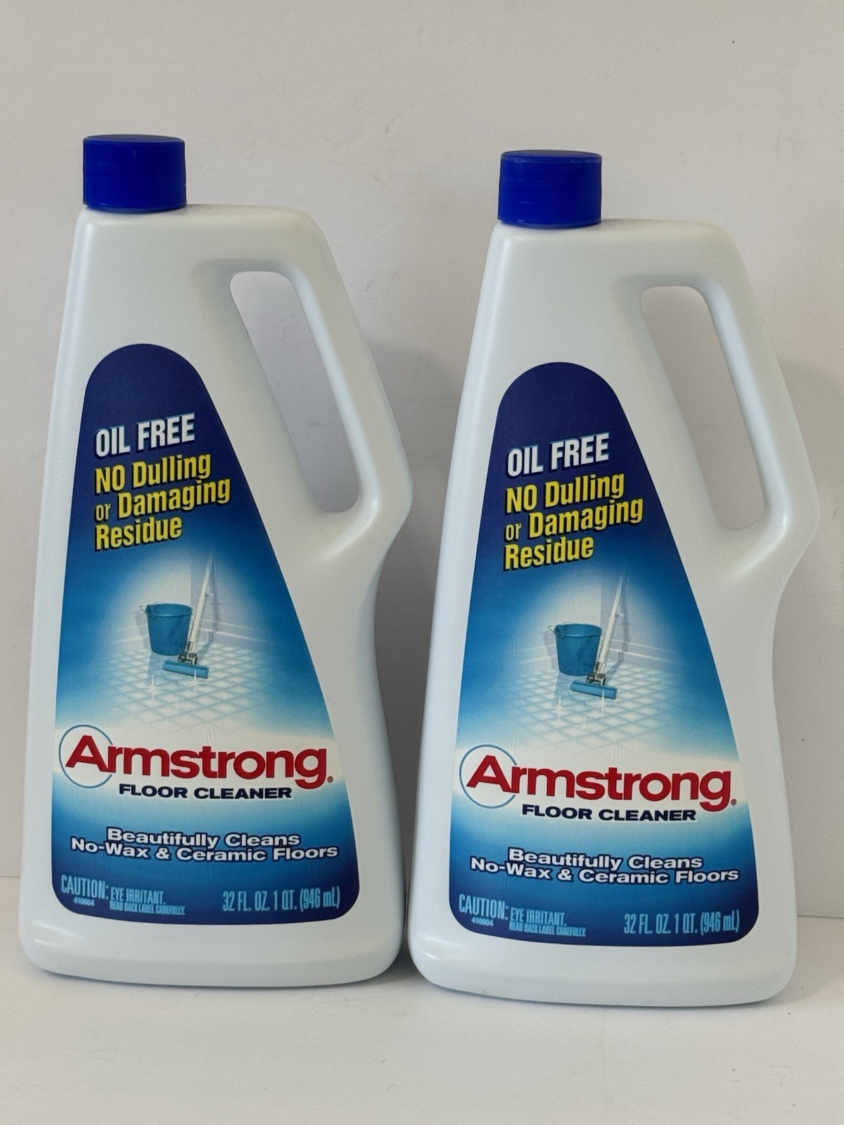 Lot 2 Armstrong Concentrated Floor Cleaner No Sticky Residue SC Johnson 1996 NOS