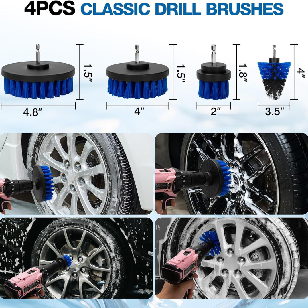 28Pcs Professional Car Detailing Kit | Complete Interior & Exterior Car Cleaning
